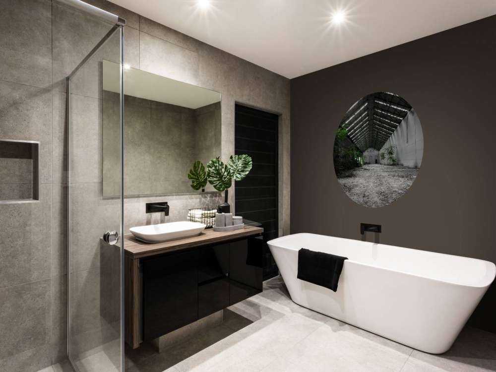 Industrihal med planter