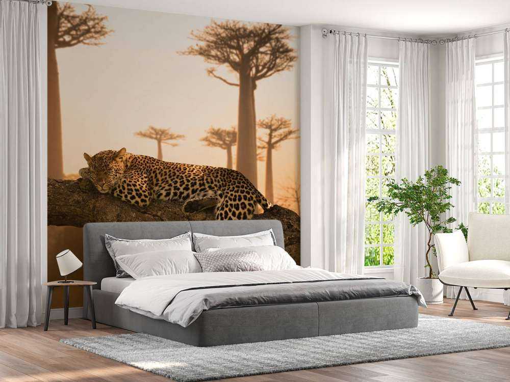 Sovende leopard