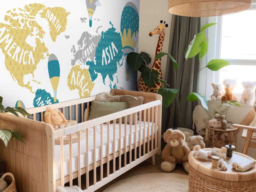 Verdenskort med balloner