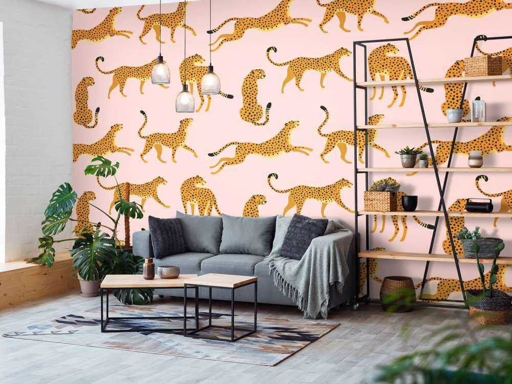 Roze luipaard print