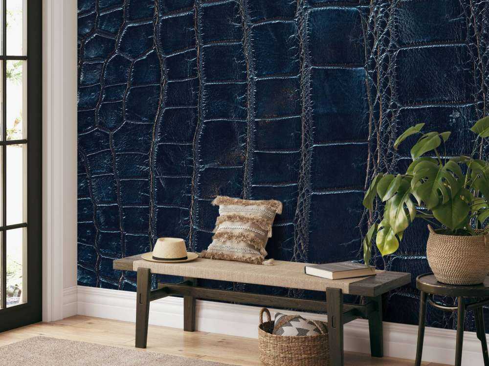 Skinnende krokodilleskind