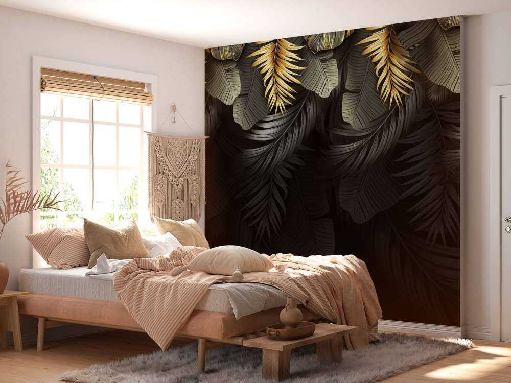 Blade på mørk baggrund