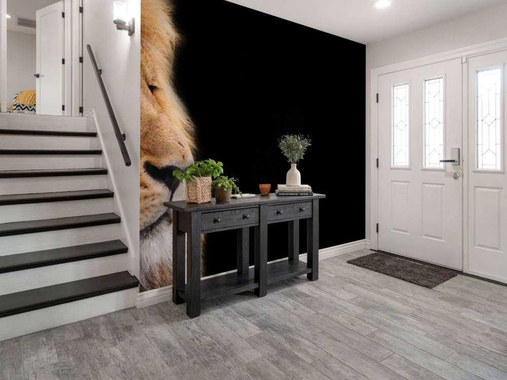 løve på nært hgammel