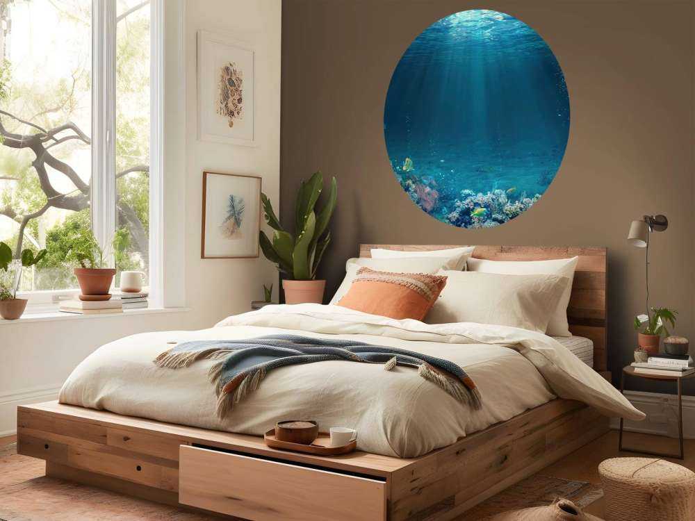 Solstråler gjennom vannet