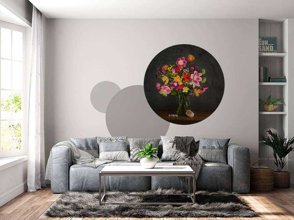 Fargerik blomsterbukett