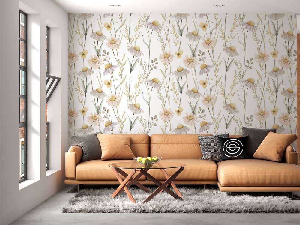 Felt av sommerflora