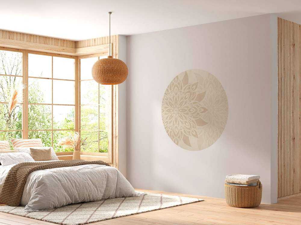 Beige Mandala Dobbeltrom