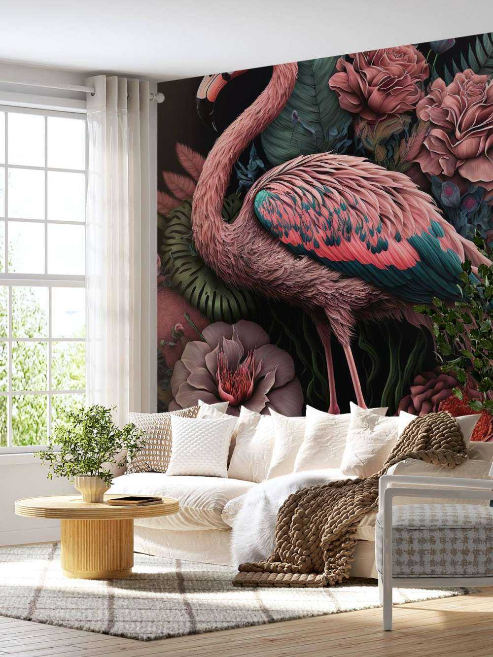Flamingo Blomsterprakt Natt