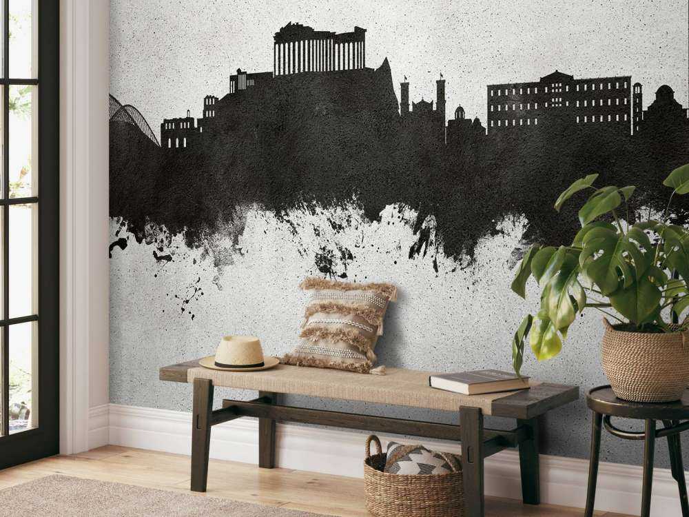 Akvarell silhuett, Athen