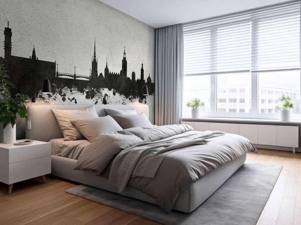 Akvarell silhuett, Stockholm