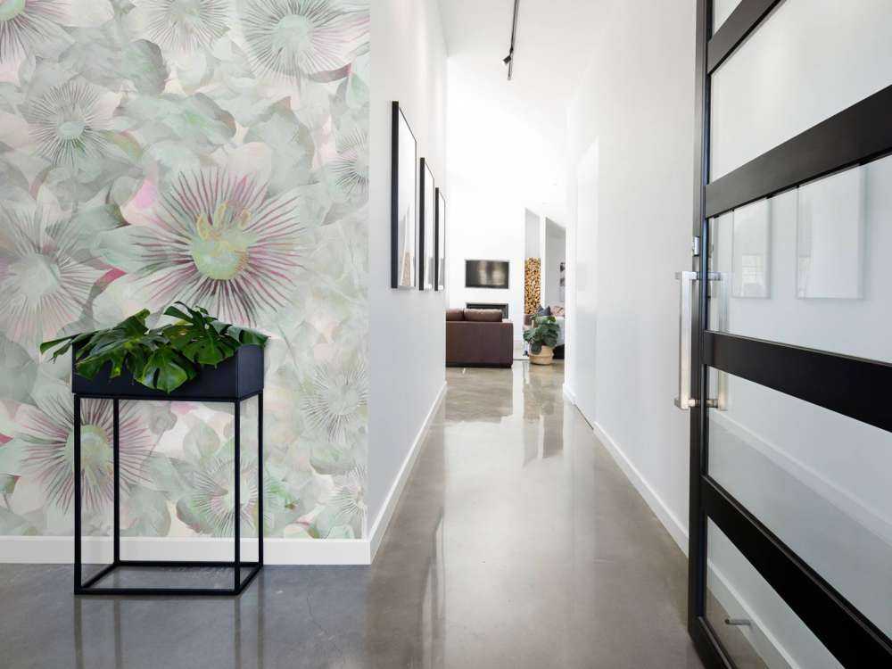 Botanisk akvarell eleganse pastellrosa