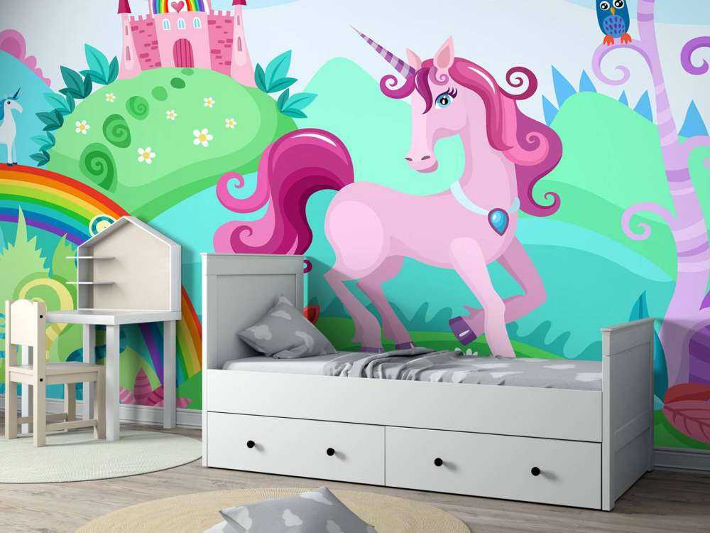 Unicorn på et slott