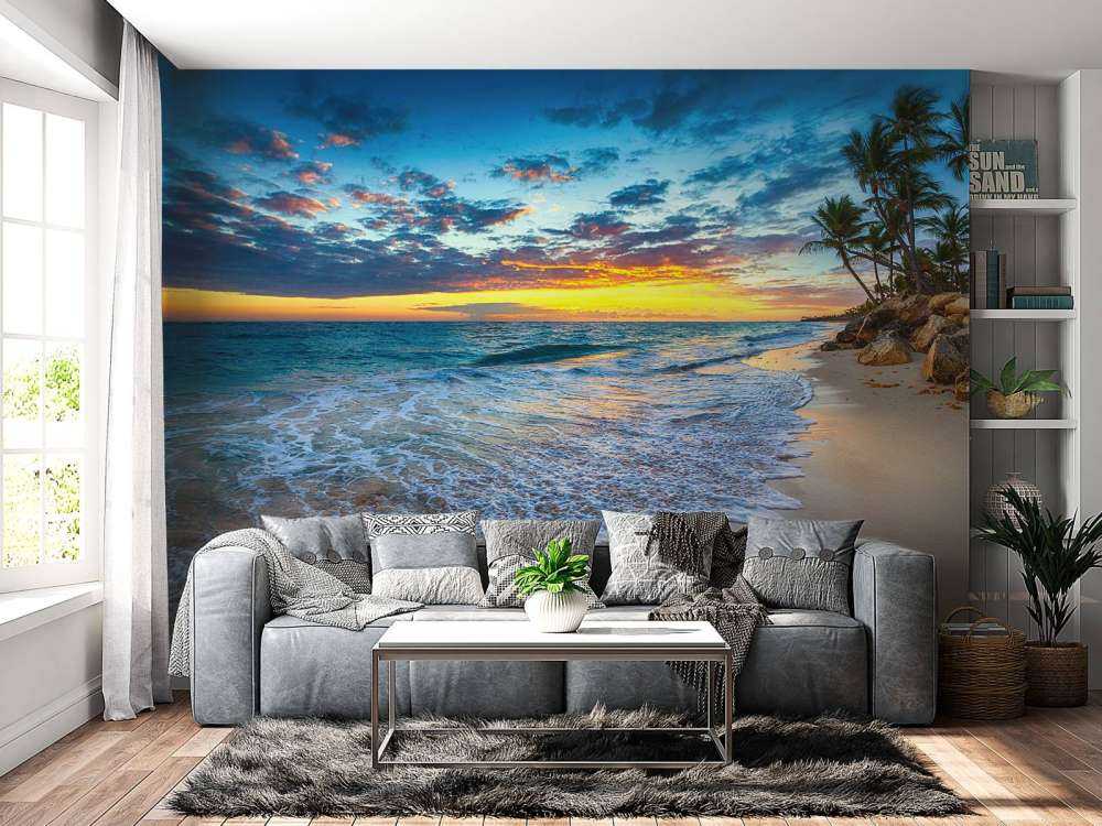Soloppgang på stranden
