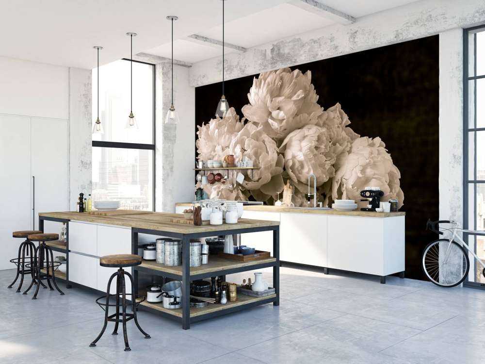 Bunt med peoner årgang