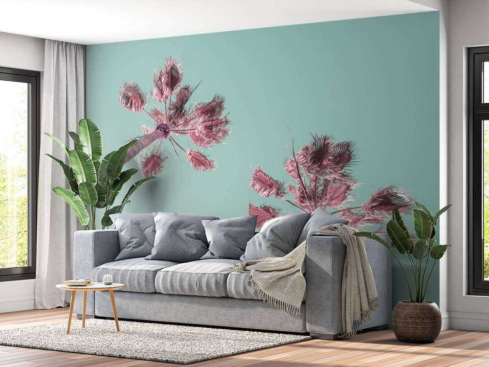 Palmetrær om sommeren