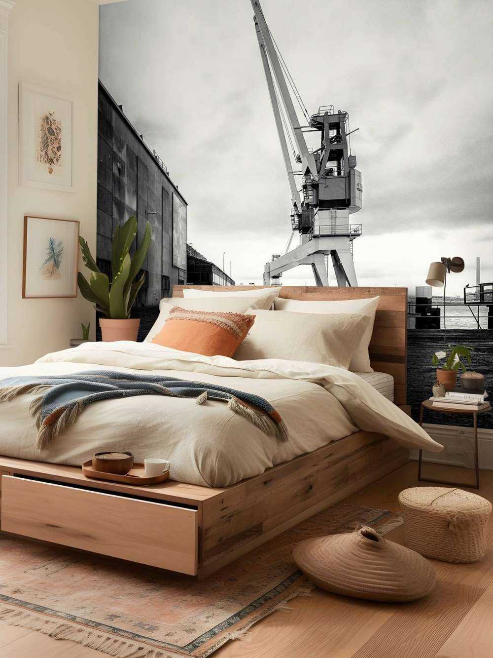 Havnekran på det tidligere RDM-stedet Heijplaat Rotterdam