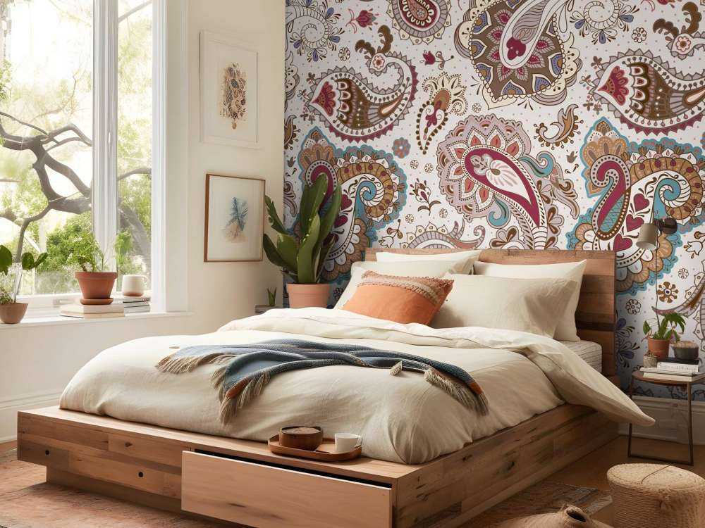 Farget blomsterbakgrunn