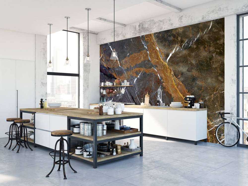 Marmor med vakre linjer