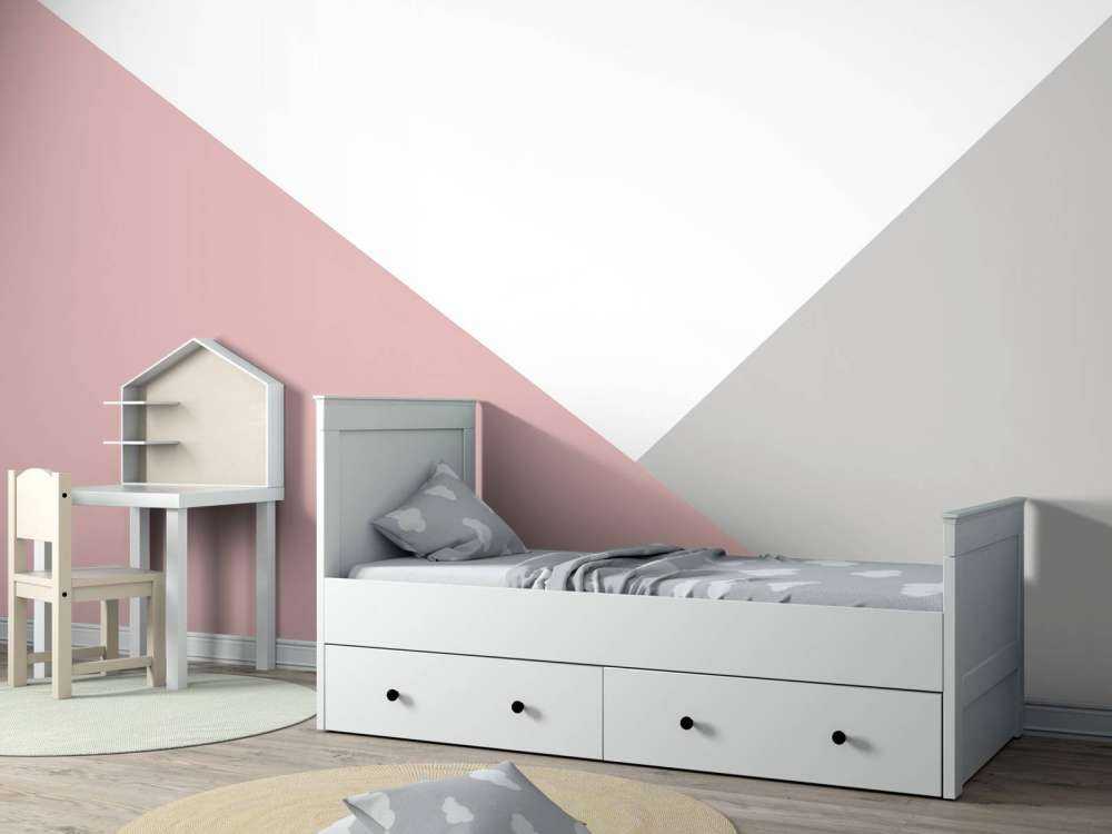 Rosa og grå trekanter