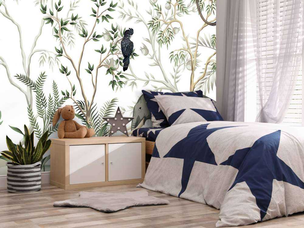 Tegnede dyrr i jungelen