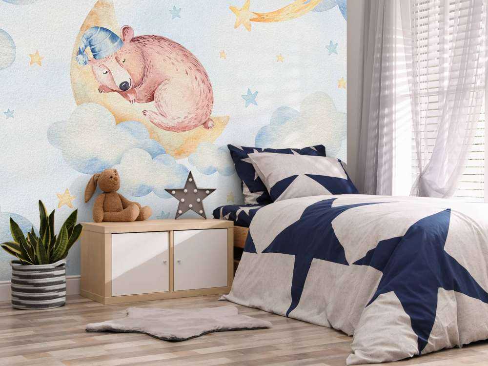 Sovende bjørn i skyene