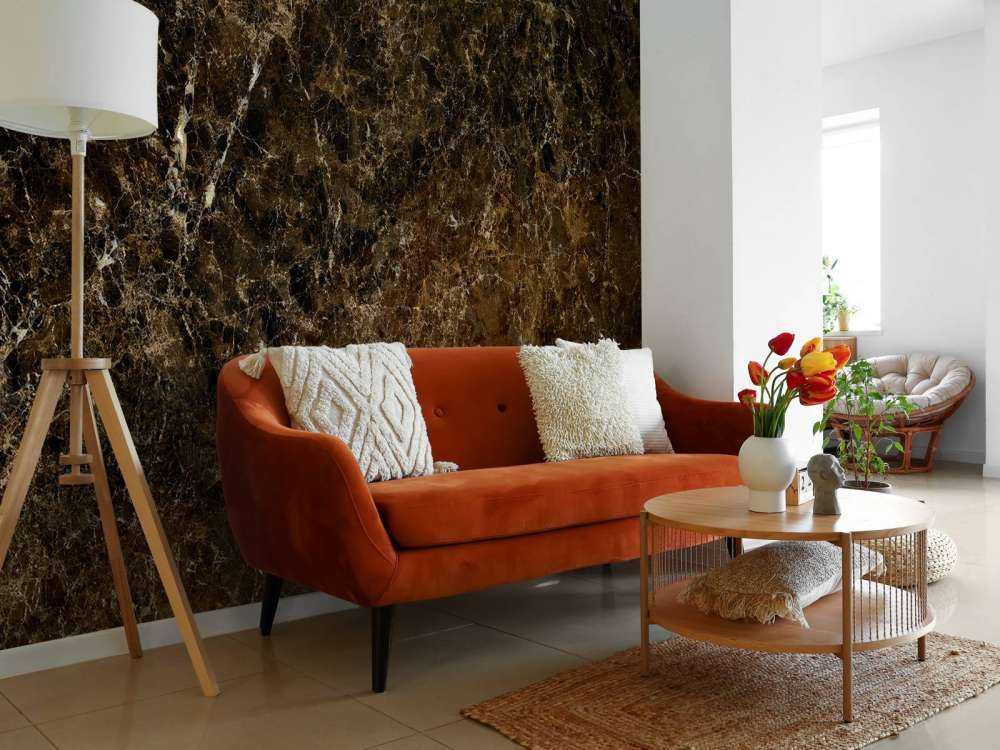 Marmor med gullstruktur