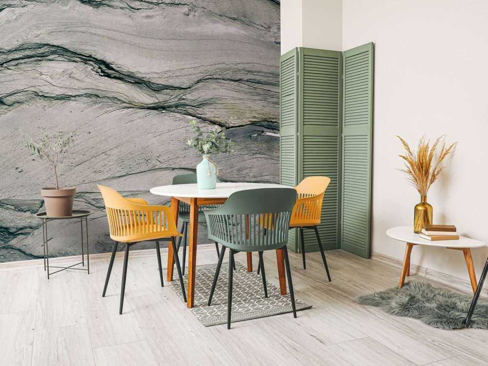 Lagdelt marmor med dybde