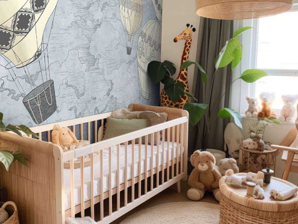 Moderne varmluftsballonger Hvite