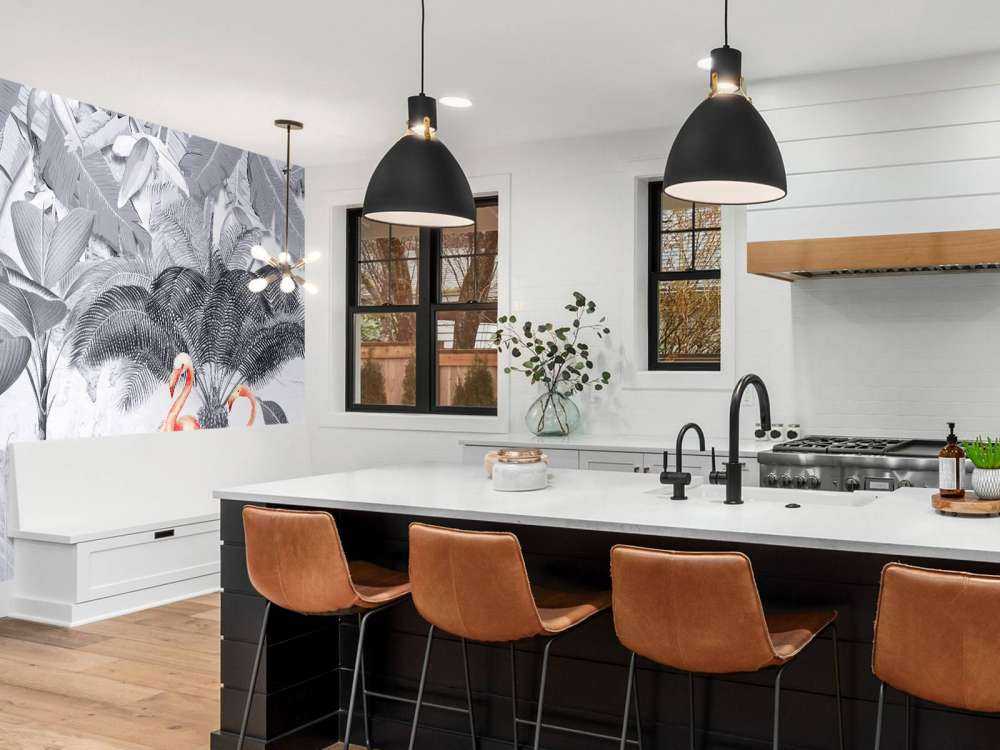 Jungel med flamingoer