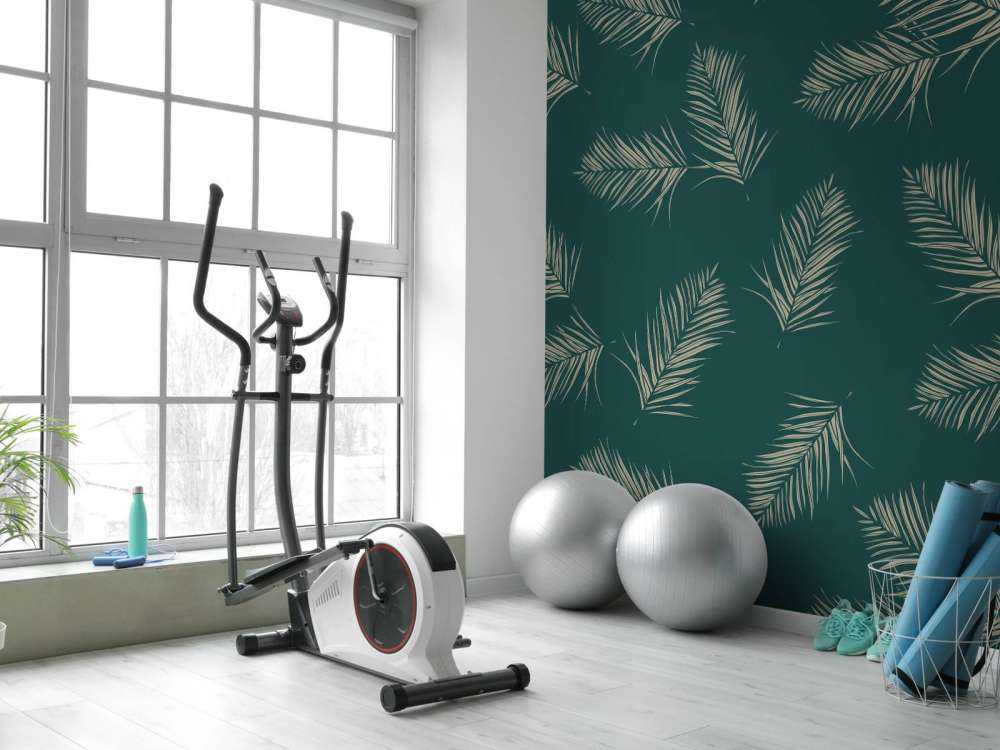 Grønne blader på grønn bakgrunn