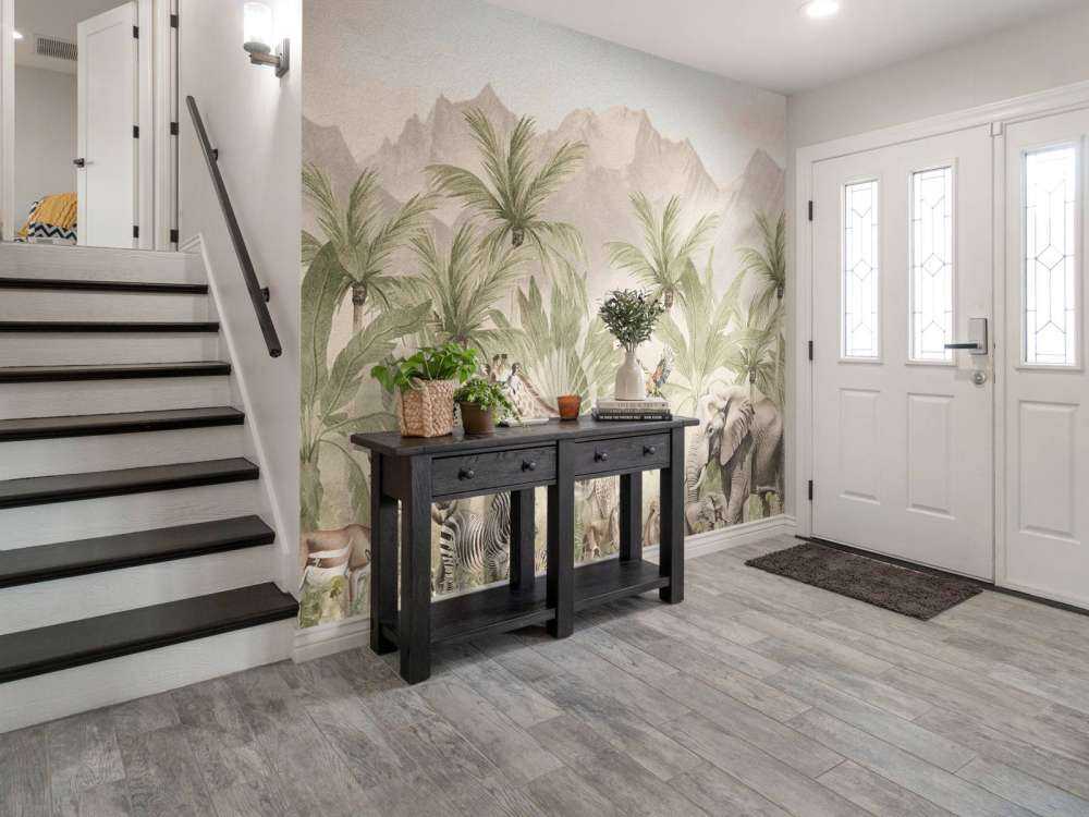 Fjellandskap med dyr