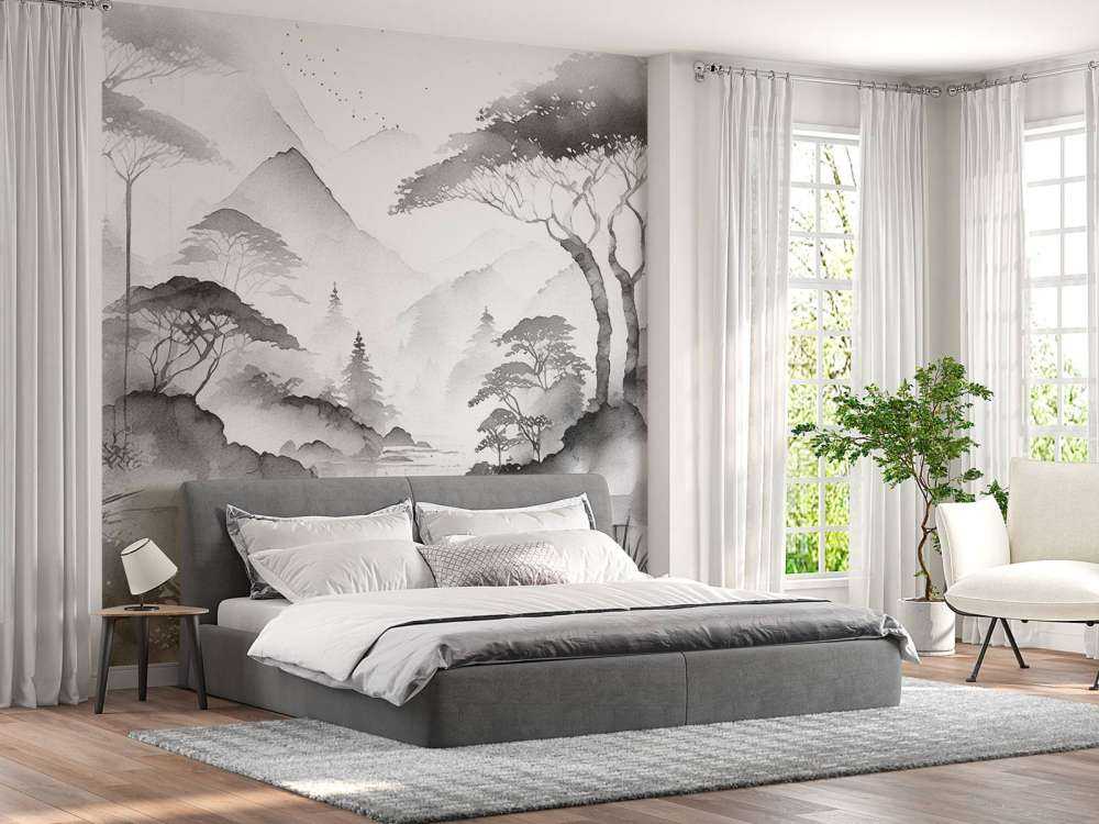 Fjellsjø i Tåkete Blekk