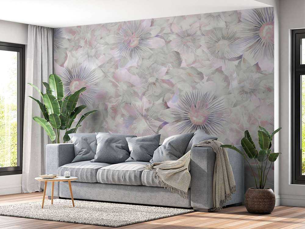 Botanisk akvarell eleganse lilla morgen
