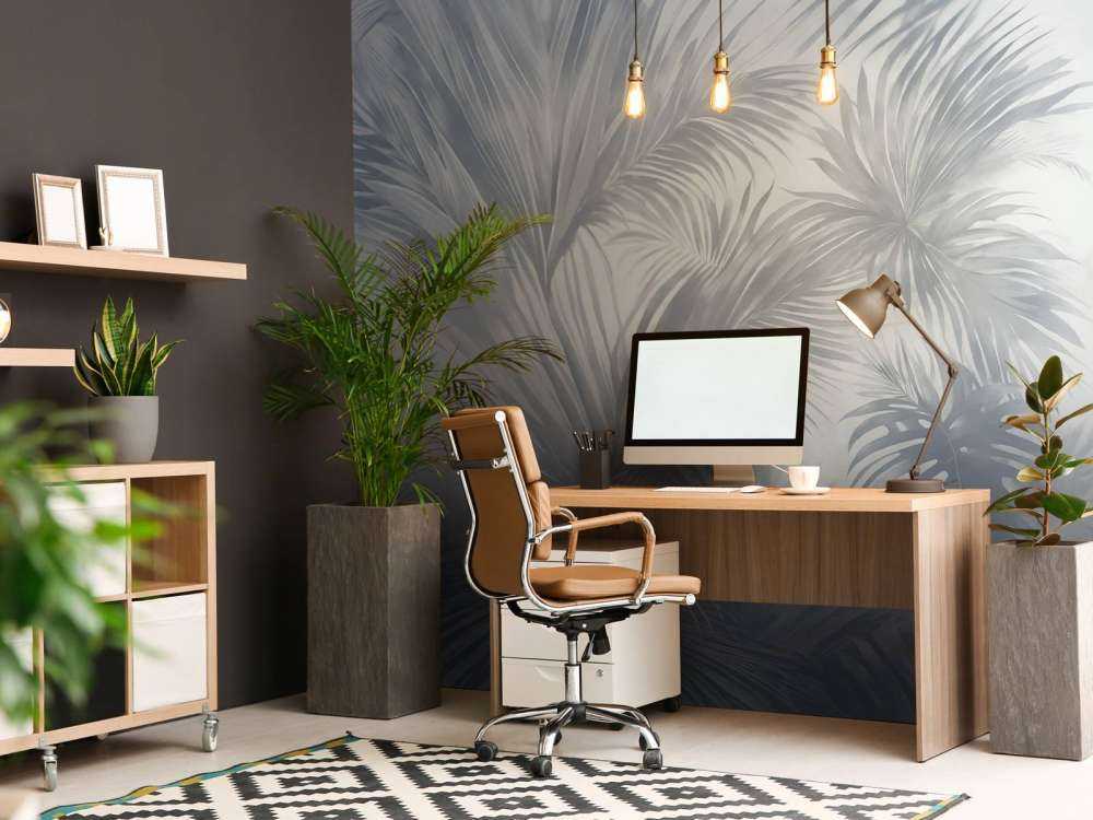 Palm Extravaganza Blå