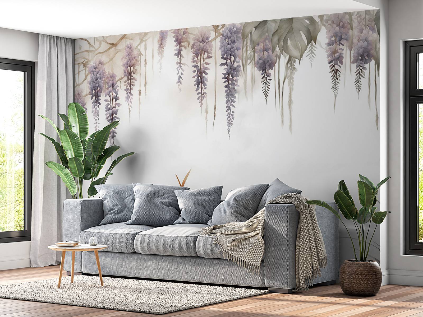 Wisteria og markgress beige