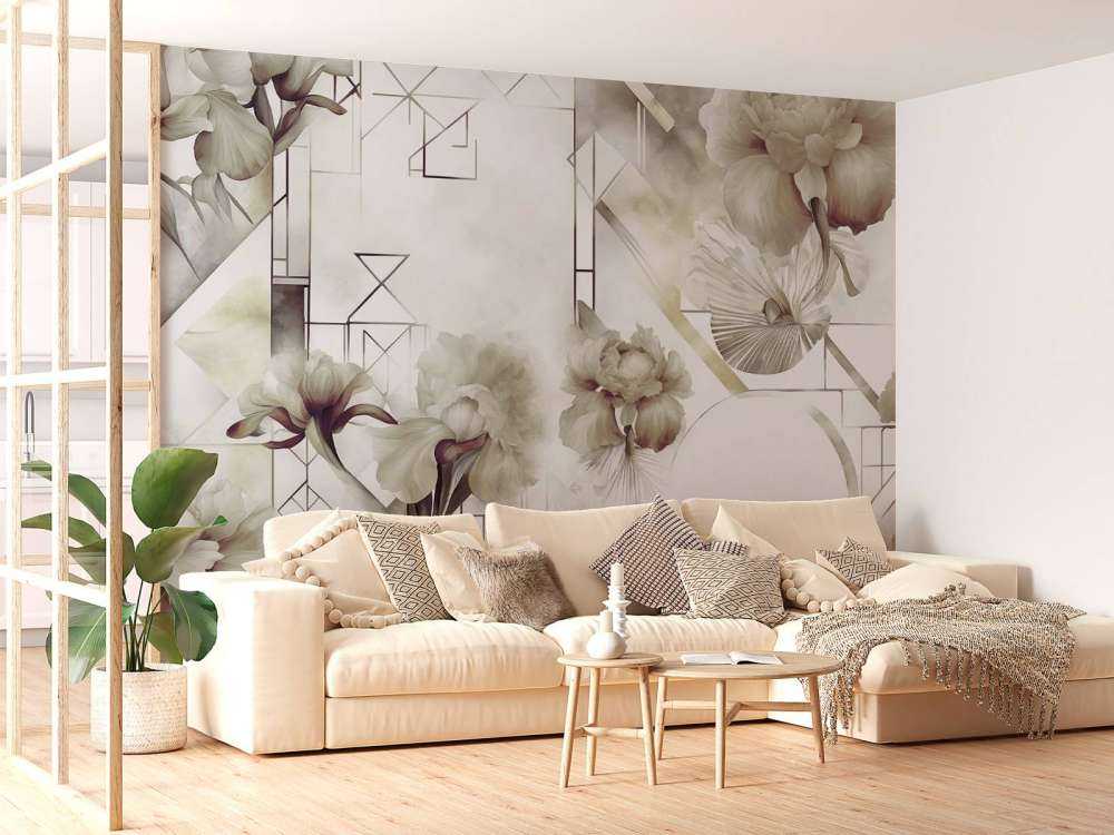 Akvarell Geometri Grønn