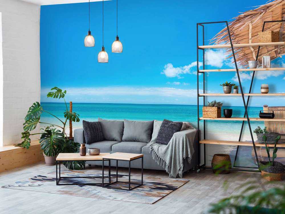 Solsenger på stranden