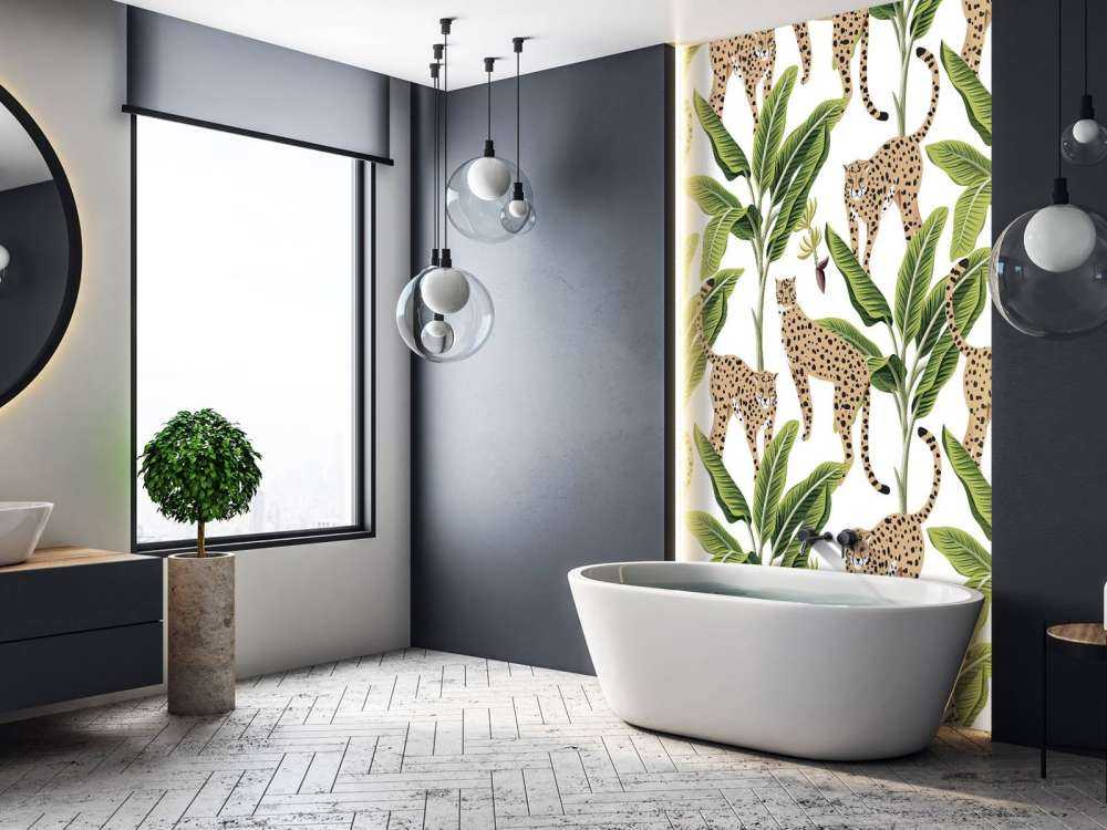 Gepard blant trærne