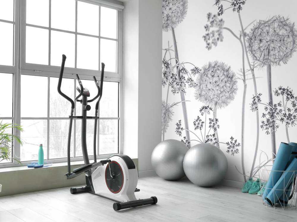 Engblomster i svart og hvitt