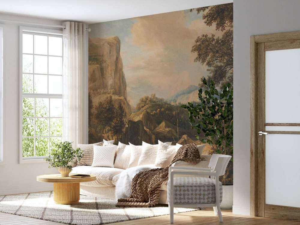 Fjelllandskapp med fisker