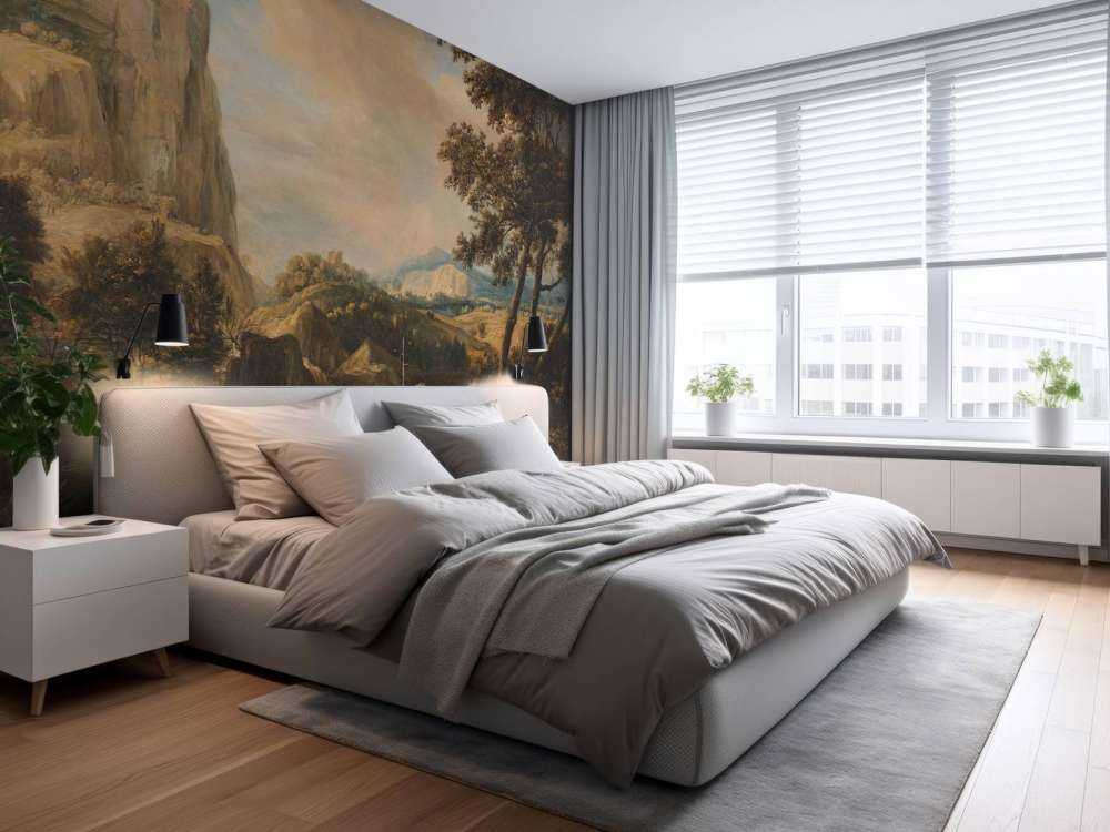 Fjelllandskapp med fisker