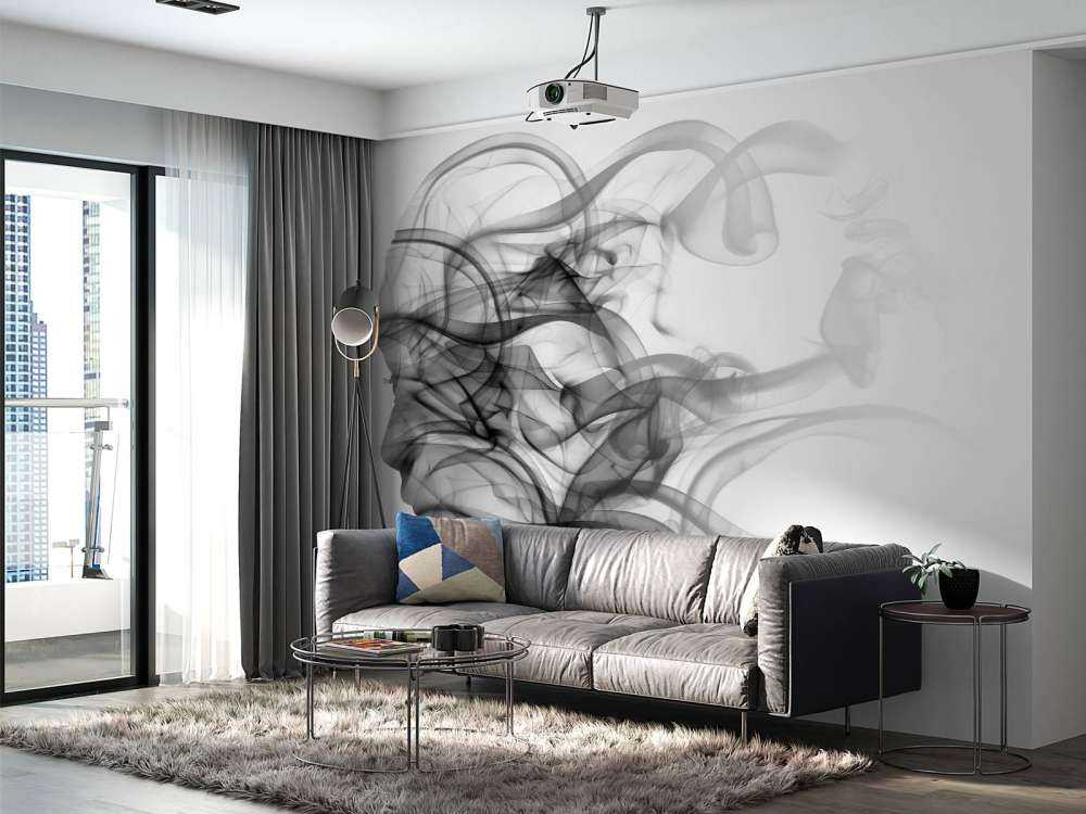 Huvud bildat av rök