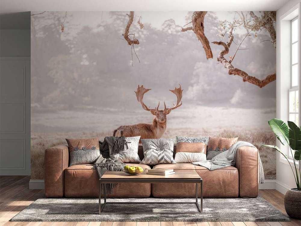 Rådjur på ett fält