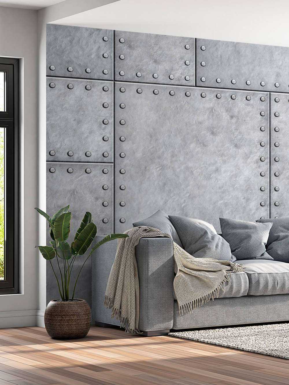 Pansrad metallplatta