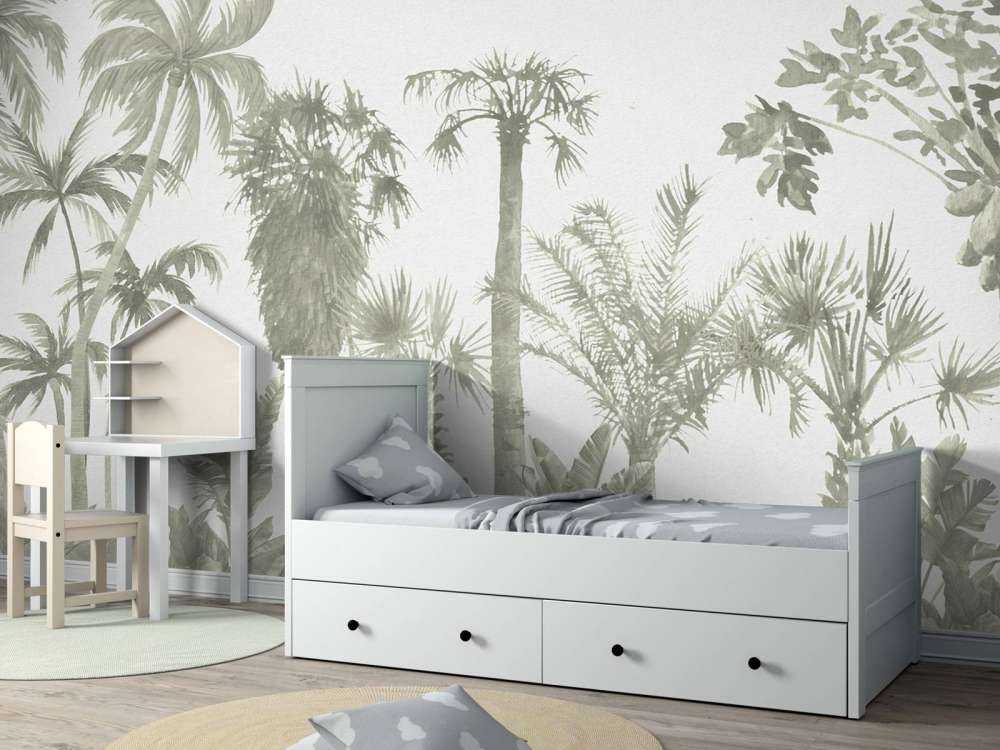 Djungeltema i grönt