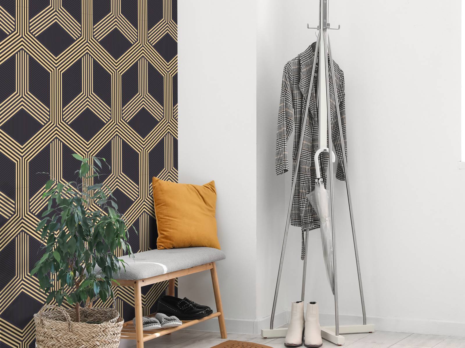 Illusionsmönster art deco