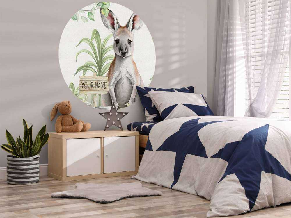 Känguruunge i djungeln