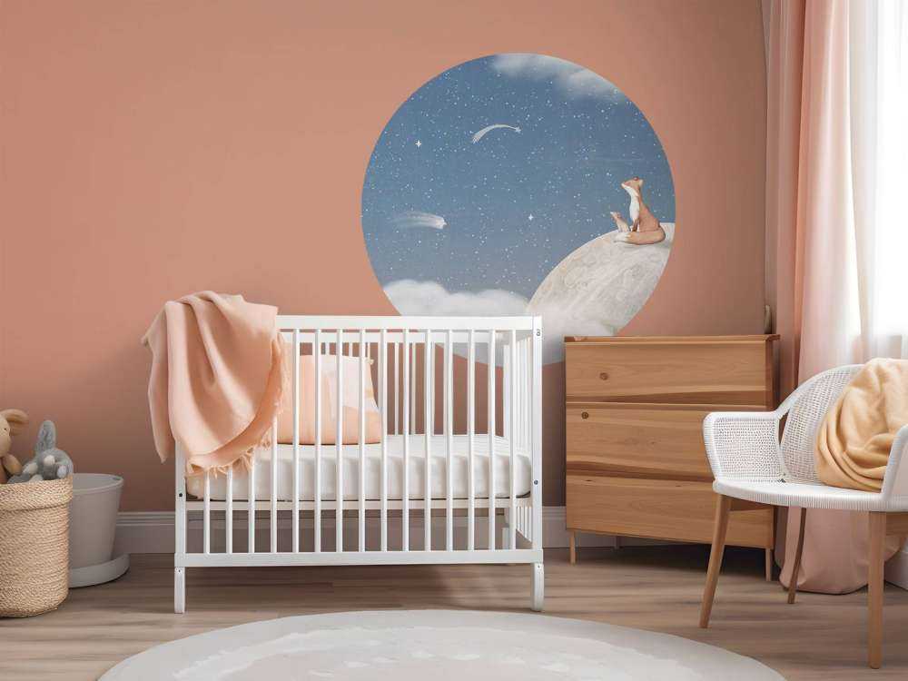 Fox on the Moon - Blue