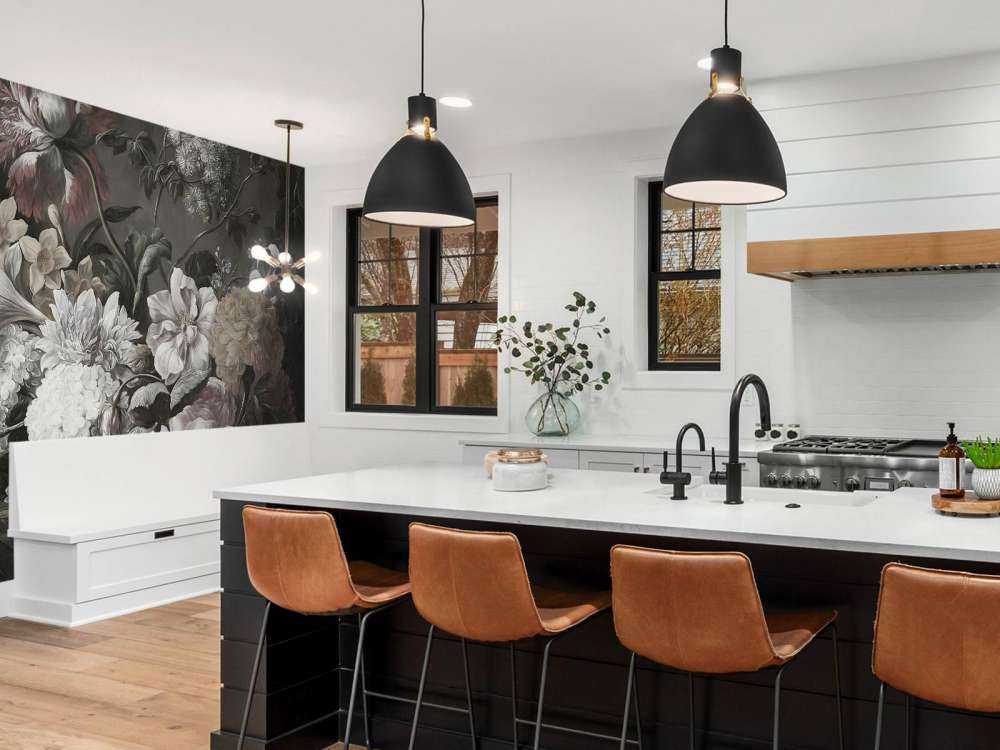 Bukett med vallmo och krokus