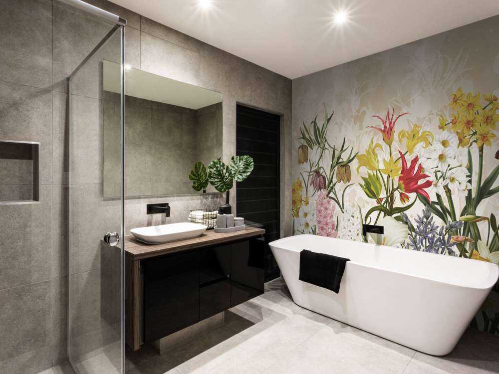 Vårblommor - Varm honungbeige